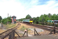 150104 passing Stourbridge Junction station signal box