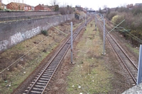 Winson Green station site viewed from bridge