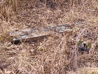 Frankley Green trackbed sleeper approcahing Hunnington station