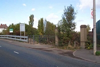 Princes End & Coseley station entrance to trackbed, Bradley Lane