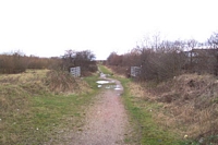Rushall station site towards Lichfield with bridge