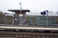 Warwick Parkway station Leamington Spa platform and lift