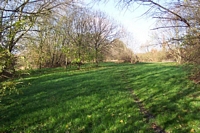 Windmill End halt site towards Baptist End halt